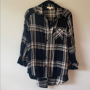 Black and white plaid